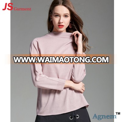 40ZJ006 Fashion Soft Plain Top Slim Elegance Shirt Lady Blouse Designs