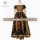 Vintage Design African Print Maxi Dress Off Shoulder Kitenge Long Party Dress