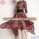 2018 women flowers maxi Lace Casual long dress